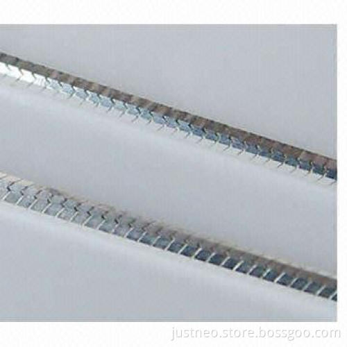 925 sterling silver octagonal snake chain necklace